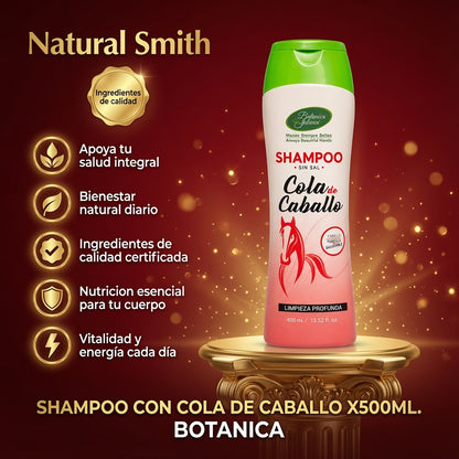 SHAMPOO CON COLA DE CABALLO X500ML. BOTANICA ia_2