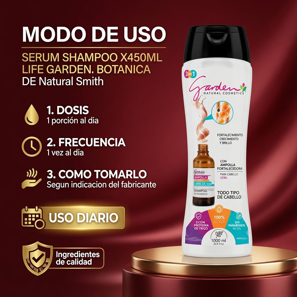 SERUM SHAMPOO X450ML LIFE GARDEN. BOTANICA ia_4
