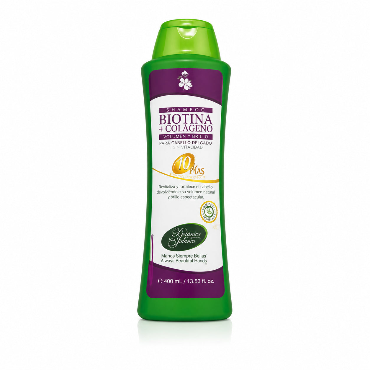 SHAMPOO BIOTINA COLAGENO ELASTINA +10 PLUS X1000ML. BOTANICA principal