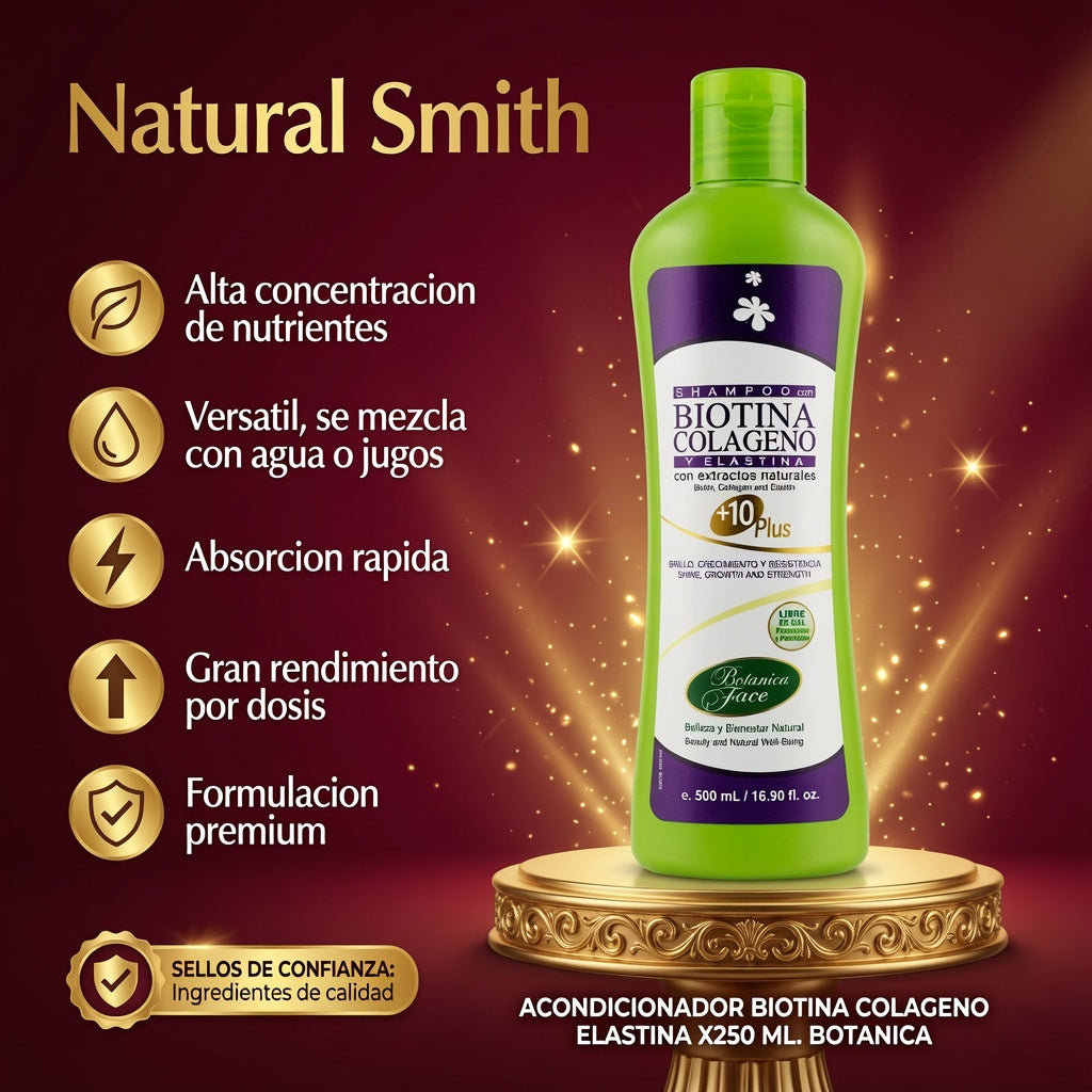 ACONDICIONADOR BIOTINA COLAGENO ELASTINA X250 ML. BOTANICA ia_2