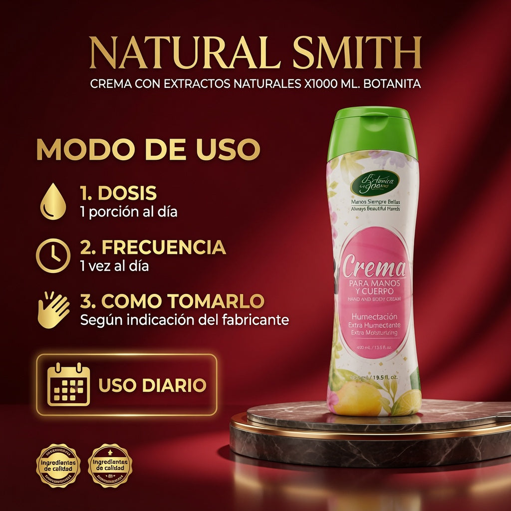 CREMA CON EXTRACTOS NATURALES X1000 ML. BOTANITA ia_4