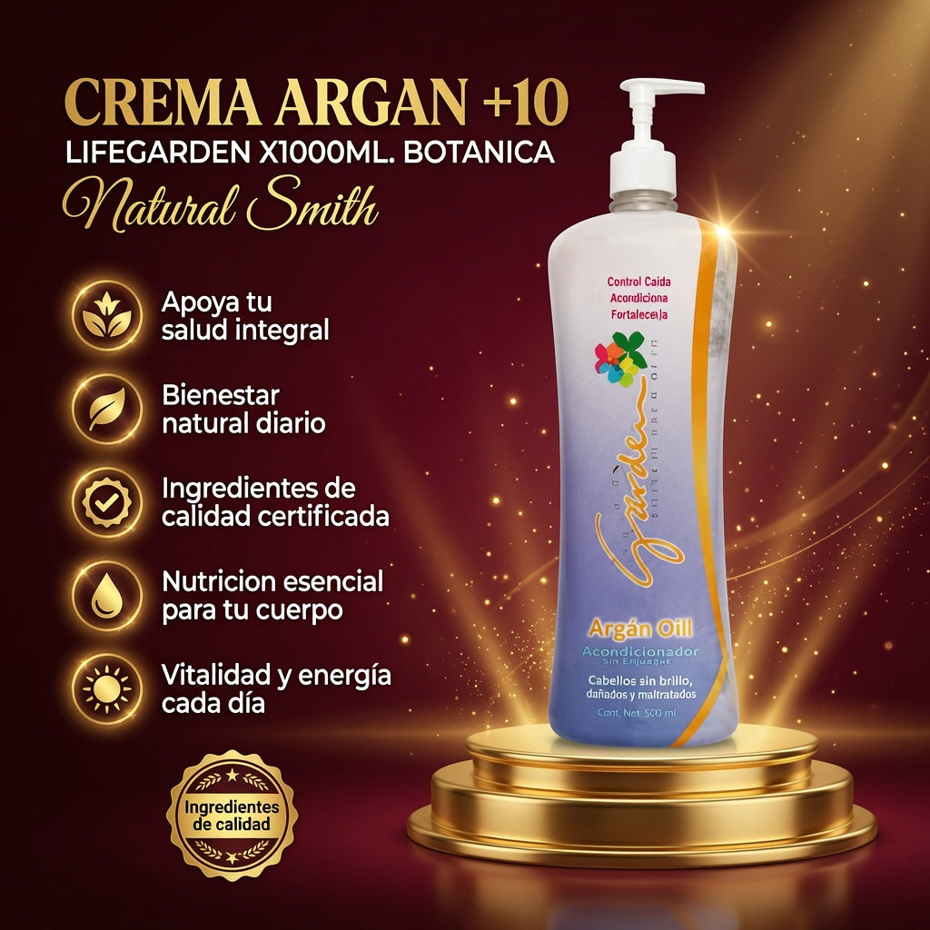 CREMA ARGAN +10 LIFEGARDEN X1000ML. BOTANICA ia_2