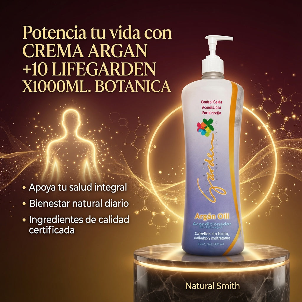 CREMA ARGAN +10 LIFEGARDEN X1000ML. BOTANICA ia_3