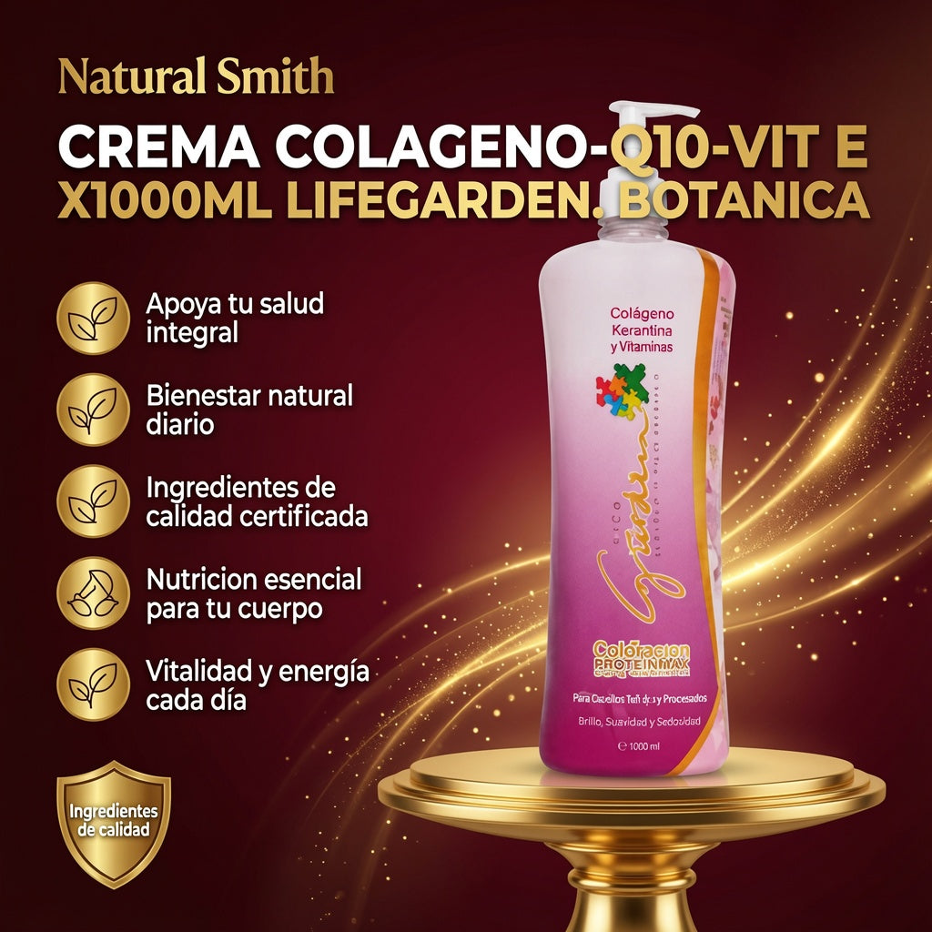 CREMA COLAGENO-Q10-VIT E X1000ML LIFEGARDEN. BOTANICA ia_2