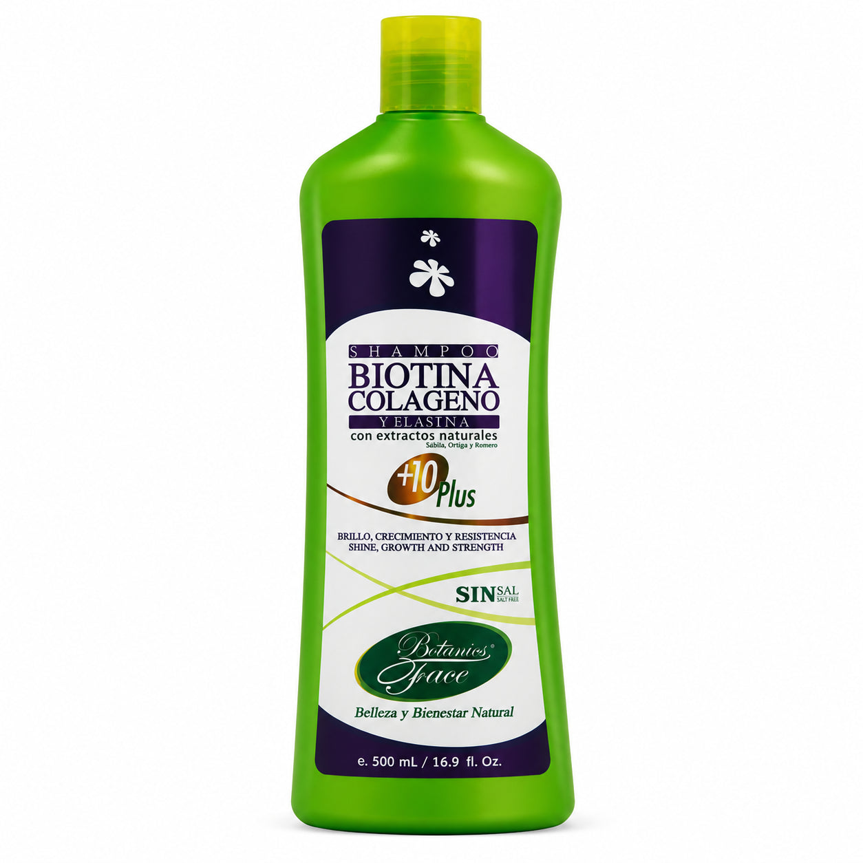 SHAMPOO BIOTINA COLAGENO ELASTINA +10 PLUS X500ML. BOTANICA principal