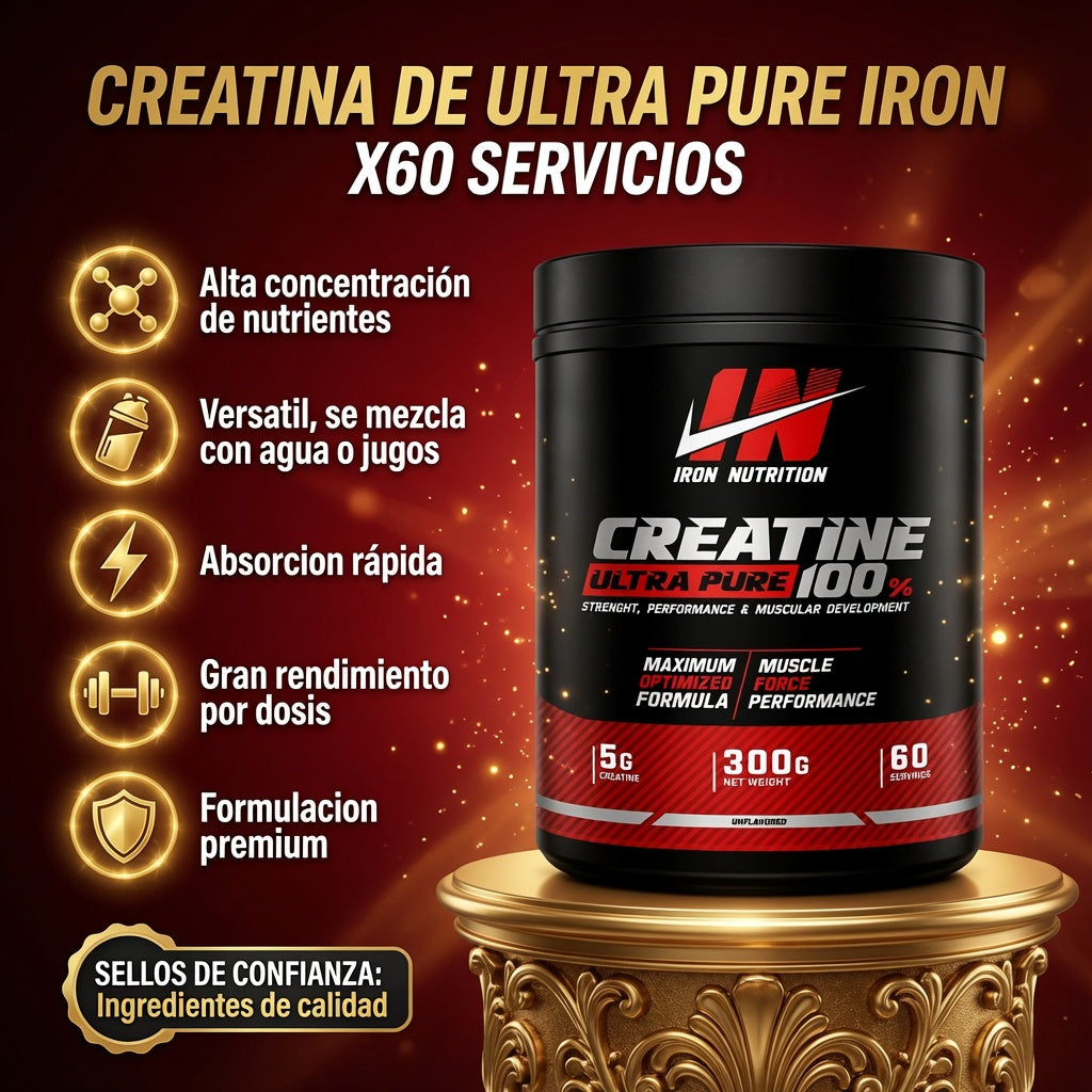 CREATINA DE ULTRA PURE IRON X60 SERVICIOS ia_2