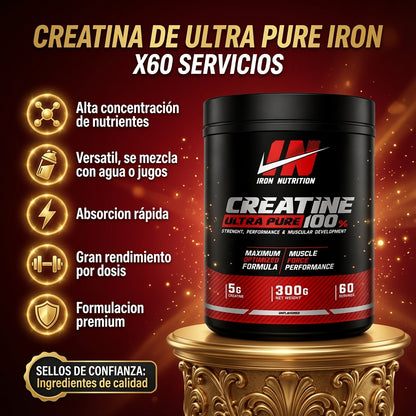 CREATINA DE ULTRA PURE IRON X60 SERVICIOS ia_2