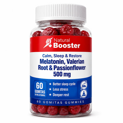 MELATONIN,VALERIANA,PASSIONFLOWER GOMAS X60 NATURAL BOOSTER principal