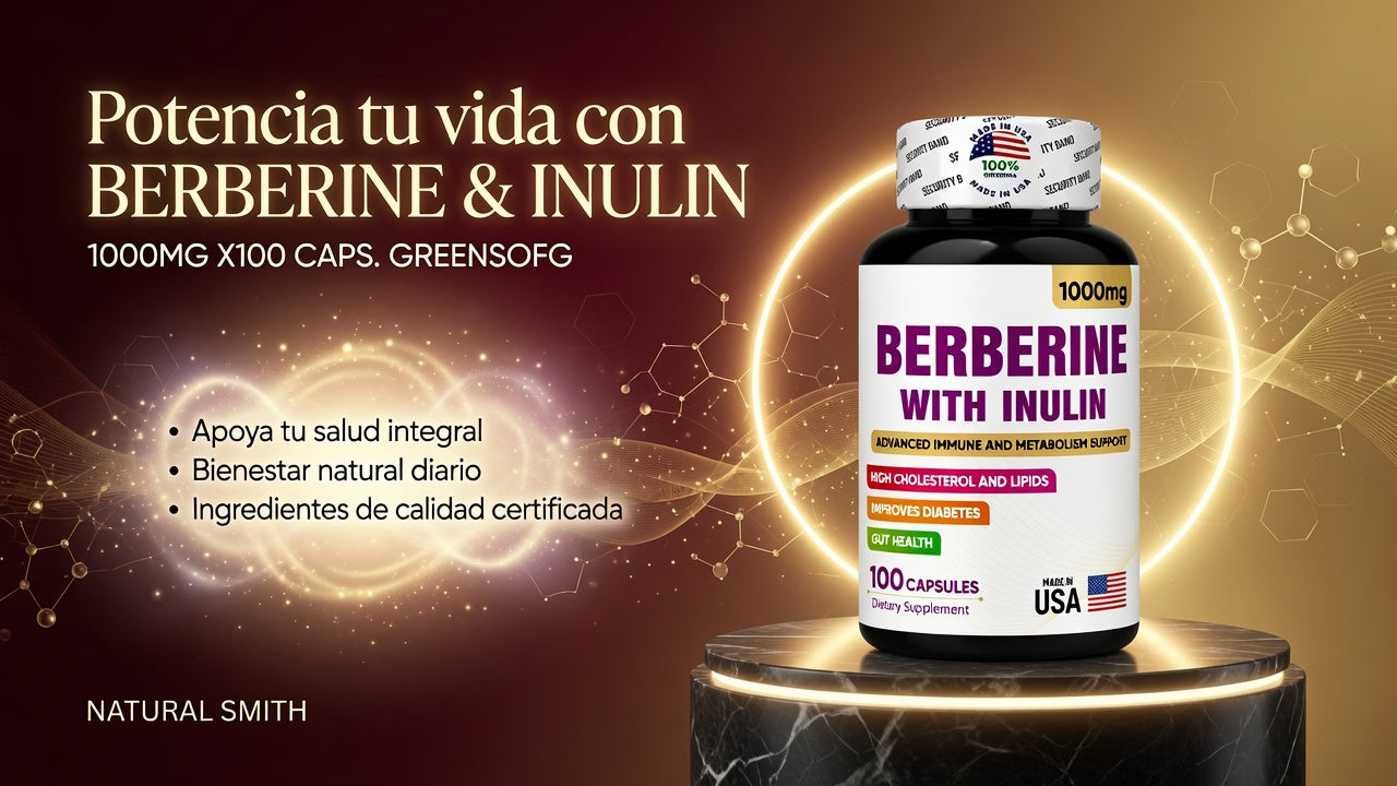 BERBERINE & INULIN 1000MG X100 CAPS. GREENSOFG ia_3