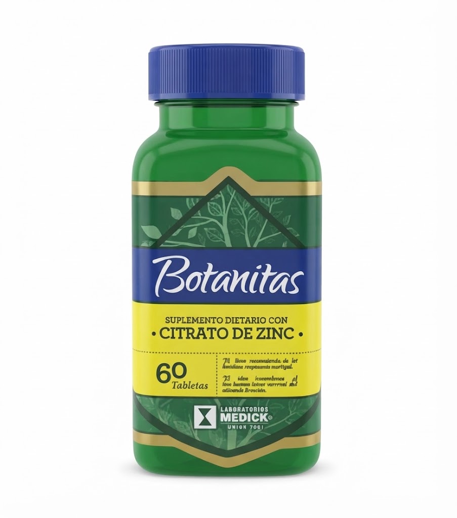 ZINC X60 CAPS. BOTANITAS — SKU 001649