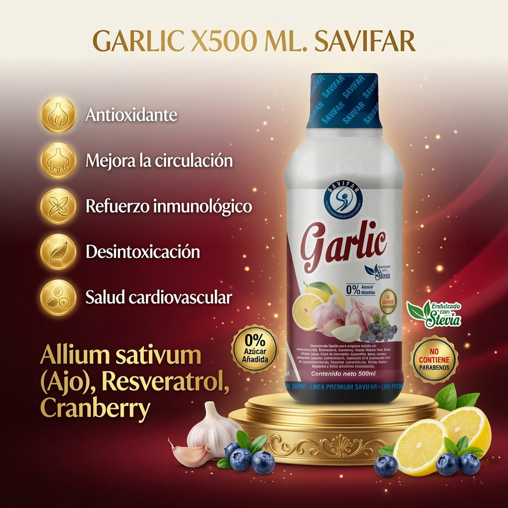 GARLIC X500 ML. SAVIFAR ia_2