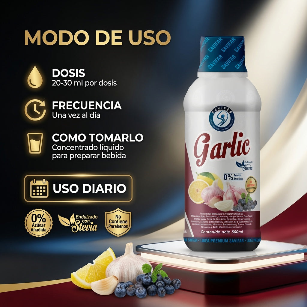 GARLIC X500 ML. SAVIFAR ia_4