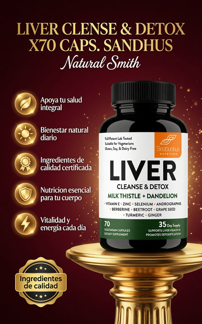 LIVER CLENSE & DETOX X70 CAPS. SANDHUS ia_2