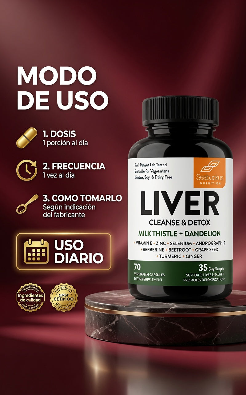 LIVER CLENSE & DETOX X70 CAPS. SANDHUS ia_4