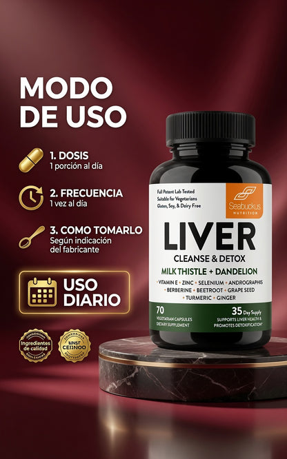 LIVER CLENSE & DETOX X70 CAPS. SANDHUS ia_4