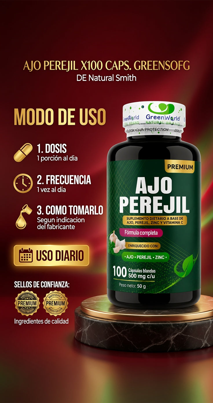 AJO PEREJIL X100 CAPS. GREENSOFG ia_4