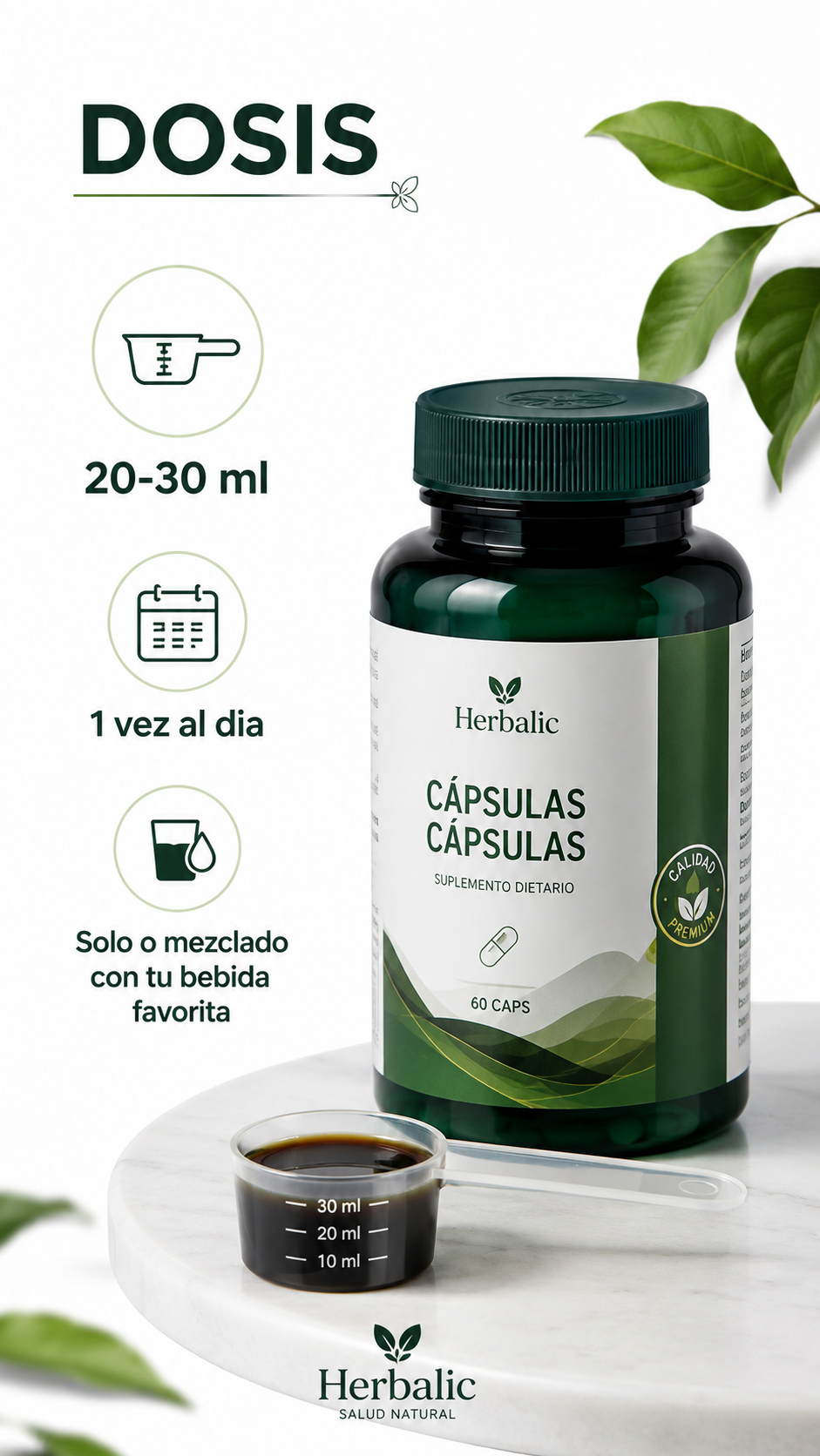 ASHWAGANDHA L-DOPA MUCUNA X60 CAPS. HERBALIC ia_4