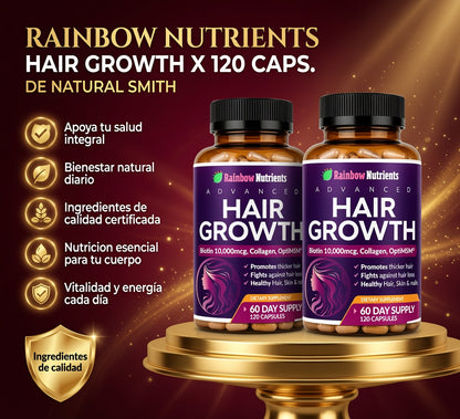 HAIR GROWTH X 120 CAPS. RAINBOW NUTRIENTS ia_2