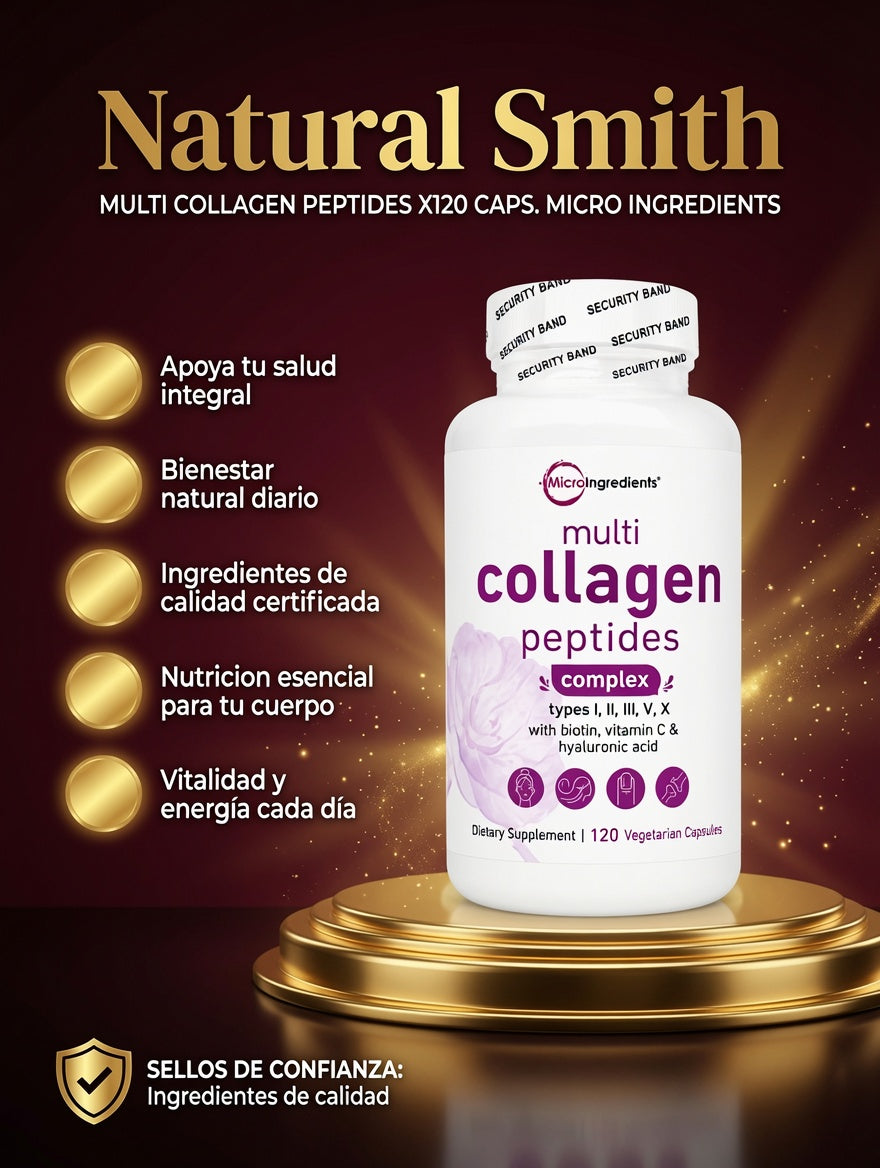 MULTI COLLAGEN PEPTIDES X120 CAPS. MICRO INGREDIENTS ia_2