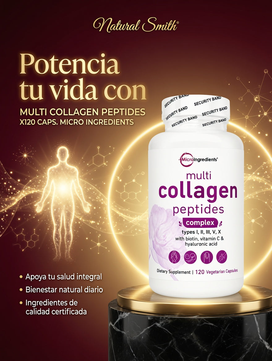 MULTI COLLAGEN PEPTIDES X120 CAPS. MICRO INGREDIENTS ia_3