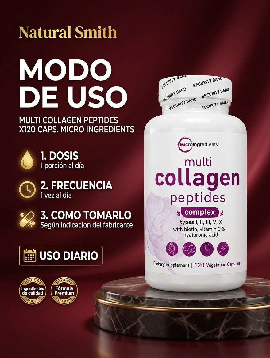 MULTI COLLAGEN PEPTIDES X120 CAPS. MICRO INGREDIENTS ia_4