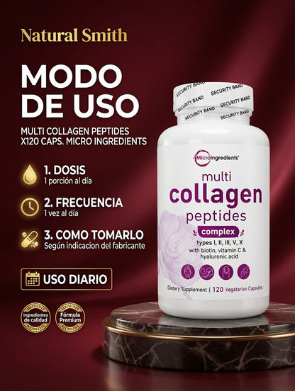 MULTI COLLAGEN PEPTIDES X120 CAPS. MICRO INGREDIENTS ia_4