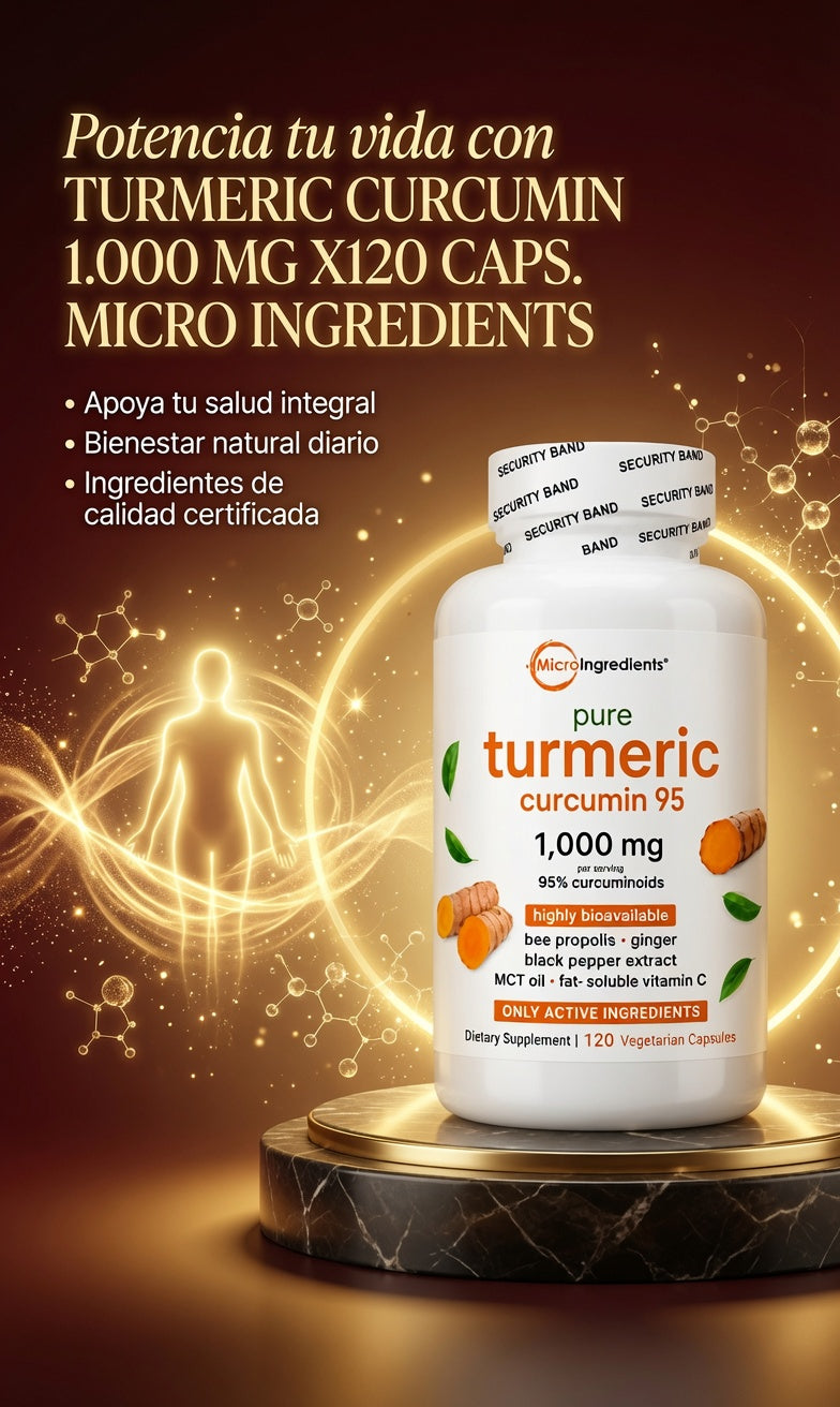 TURMERIC CURCUMIN 1.000 MG X120 CAPS. MICRO INGREDIENTS ia_3