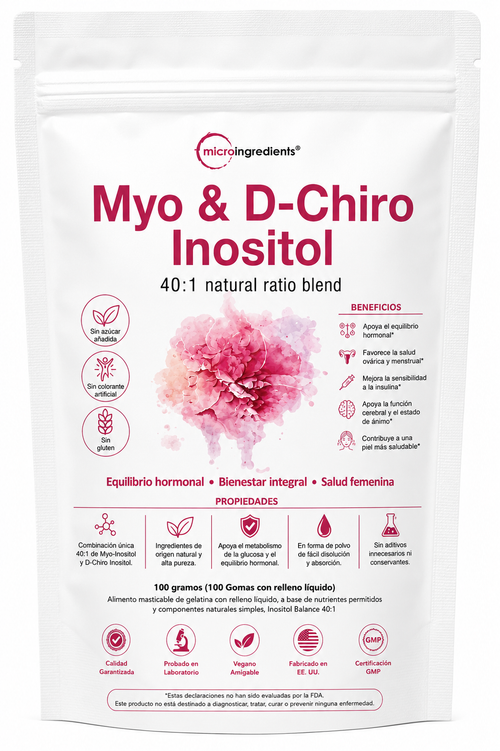 MYO & D-CHIRO INOSITOL X100 CAPS. MICRO INGREDIENTS principal