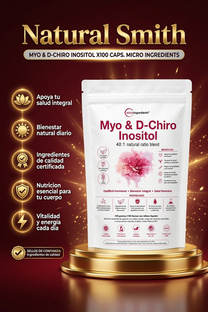 MYO & D-CHIRO INOSITOL X100 CAPS. MICRO INGREDIENTS ia_2