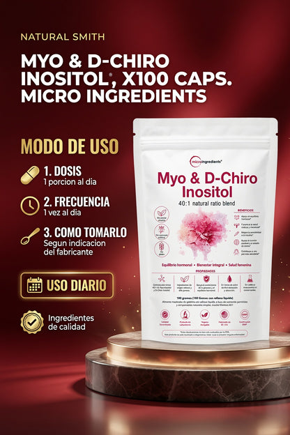 MYO & D-CHIRO INOSITOL X100 CAPS. MICRO INGREDIENTS ia_4