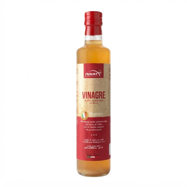 VINAGRE MANZANA ITALIA ORGANIC 500ML FUNAT — SKU 001693