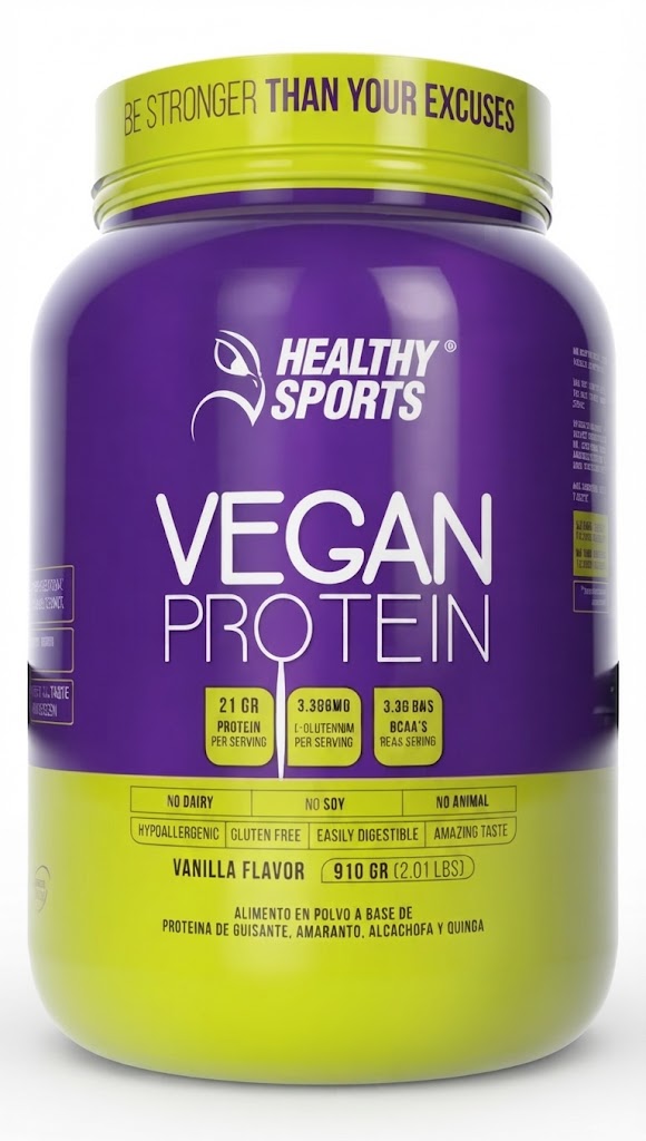 Vegan Protein Healthy Sports vainilla 910 g — SKU 001702