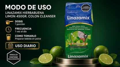 LINAZAMIX HIERBABUENA LIMON 450GR. COLON CLEANSER ia_4