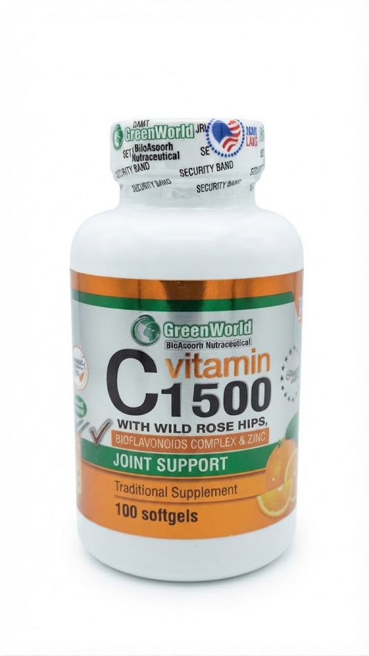 VITAMIN C 1500MG X100 CAPS. GREENWORLD — SKU 001759