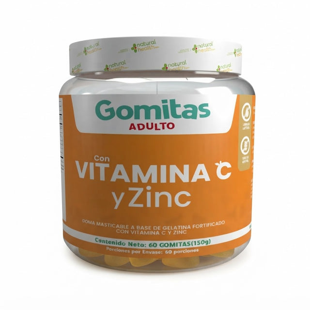 VITAMINA C GOMAS X60 NATURAL HEALTH — SKU 001803