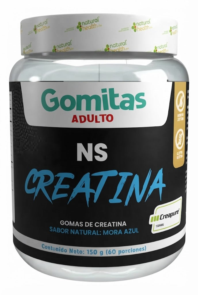 CREATINA GOMAS X60 NATURAL HEALTH — SKU 001804