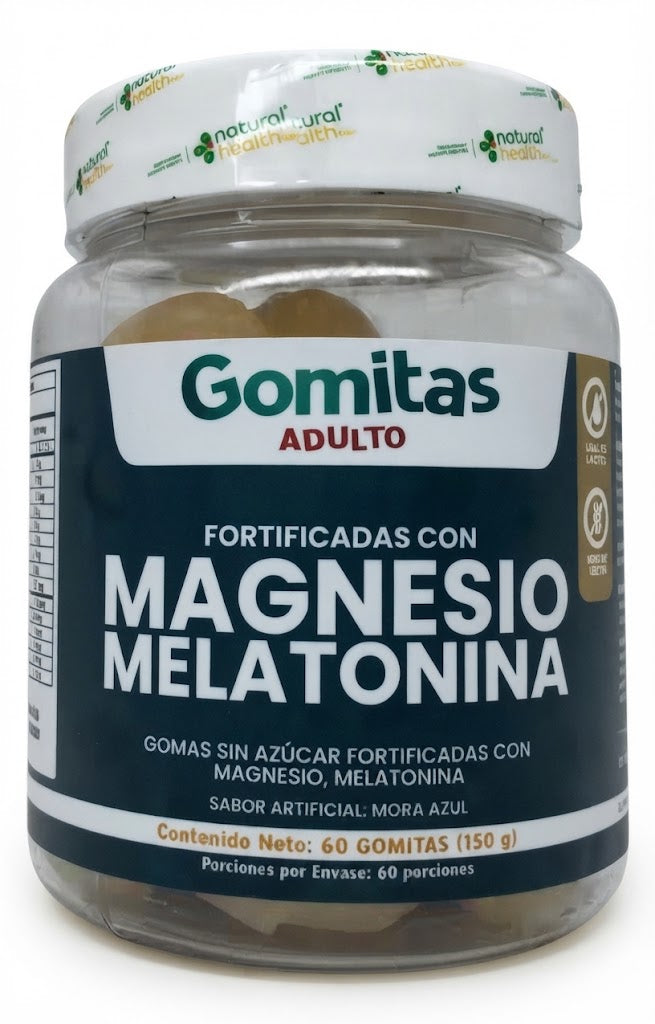 GOMAS DE MELATONINA X60 NATURAL HEALTH — SKU 001809