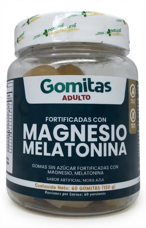 GOMAS DE MELATONINA X60 NATURAL HEALTH — SKU 001809