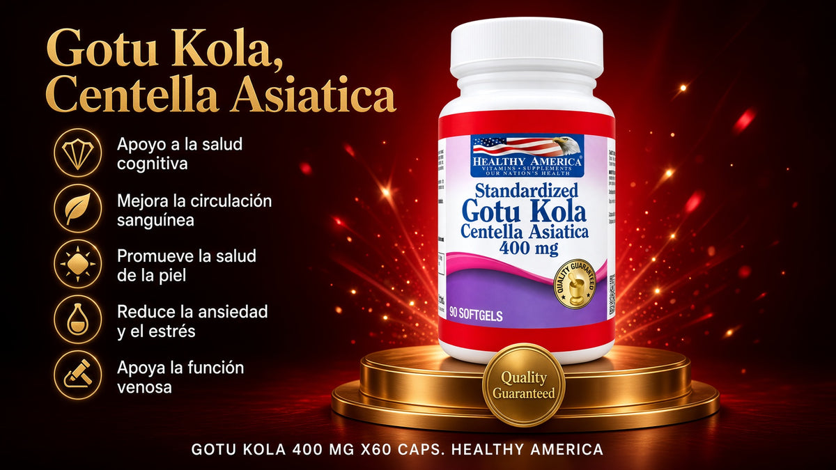 GOTU KOLA 400 MG X60 CAPS. HEALTHY AMERICA ia_2