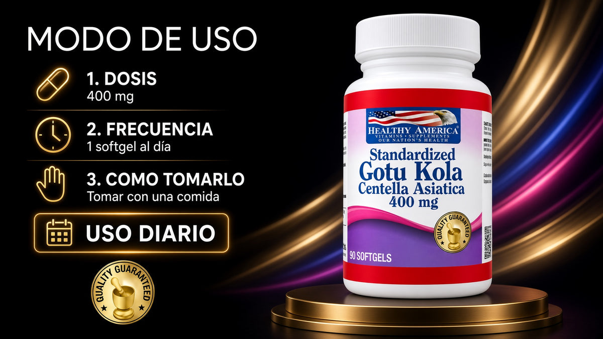 GOTU KOLA 400 MG X60 CAPS. HEALTHY AMERICA ia_4