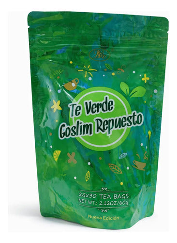 Té Verde Goslim Repuesto 60 G Sabor Intenso