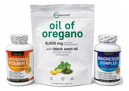 Aceite de Orégano Carvacrol con Semilla Negra + Magnesio