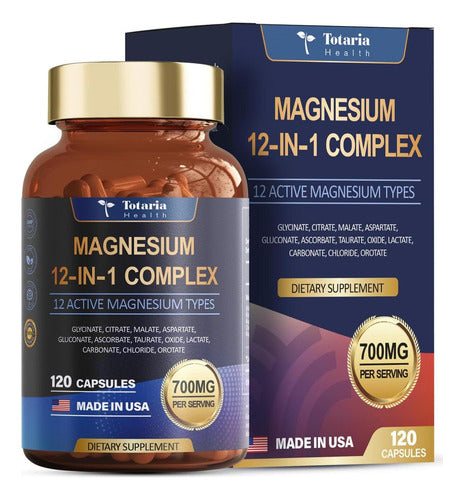 Totaria Magnesium 12-in-1 Complex, 120 cápsulas