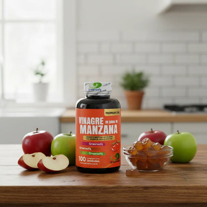 Gomitas Vinagre De Manzana Greensofg 100 Unidades Premium