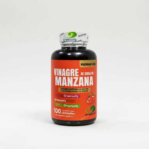 Gomitas Vinagre De Manzana Greensofg 100 Unidades Premium