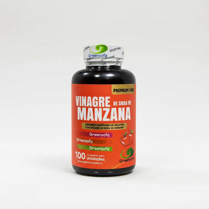 Gomitas Vinagre De Manzana Greensofg 100 Unidades Premium