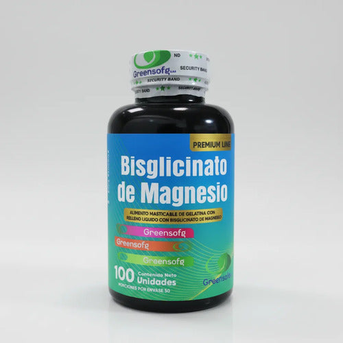 Bisglicinato De Magnesio Masticable Greensofg Premium Line X