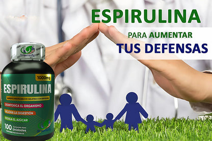 Espirulina Micro Alga 1000mg- Invima Sabor