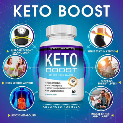 Keto Boost Diet Pills Suplemento Cetosis - Exoge...