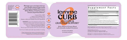 Lemme Curb Suplemento Natural - Reduce Los Antojos 60cap Melón